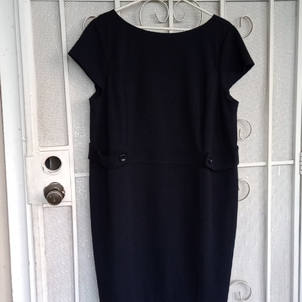 Talbots Professional Navy Blue Dress. Size 18W Petite.